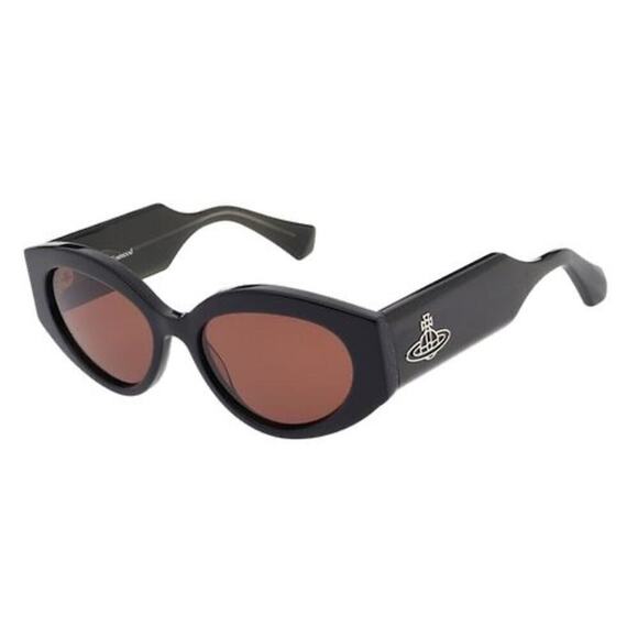 Vivienne Westwood Jackie Sunglasses Black/Brown UV Protection NEW/NWT!! main image 6